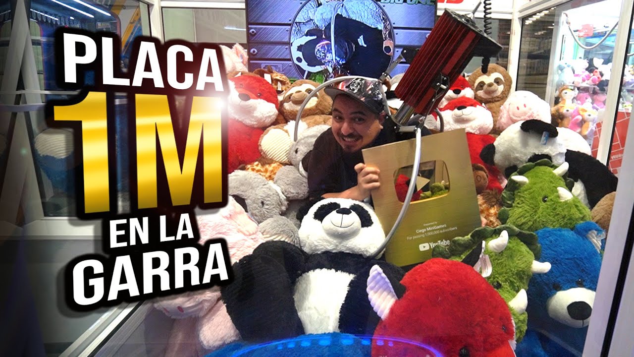 GANANDO Placa de 1MILLÓN de Subs en GARRA GIGANTE + Unboxing