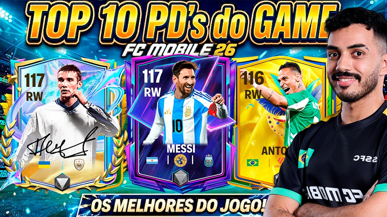 USE ELES! TOP 10 PD's (PONTA-DIREITA) do FC MOBILE!