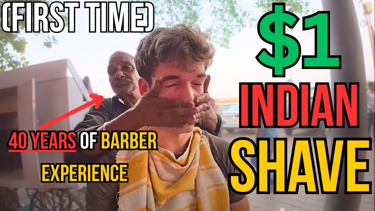 Indian Barber With 40 Years Experience Gave Me a $1 Shave