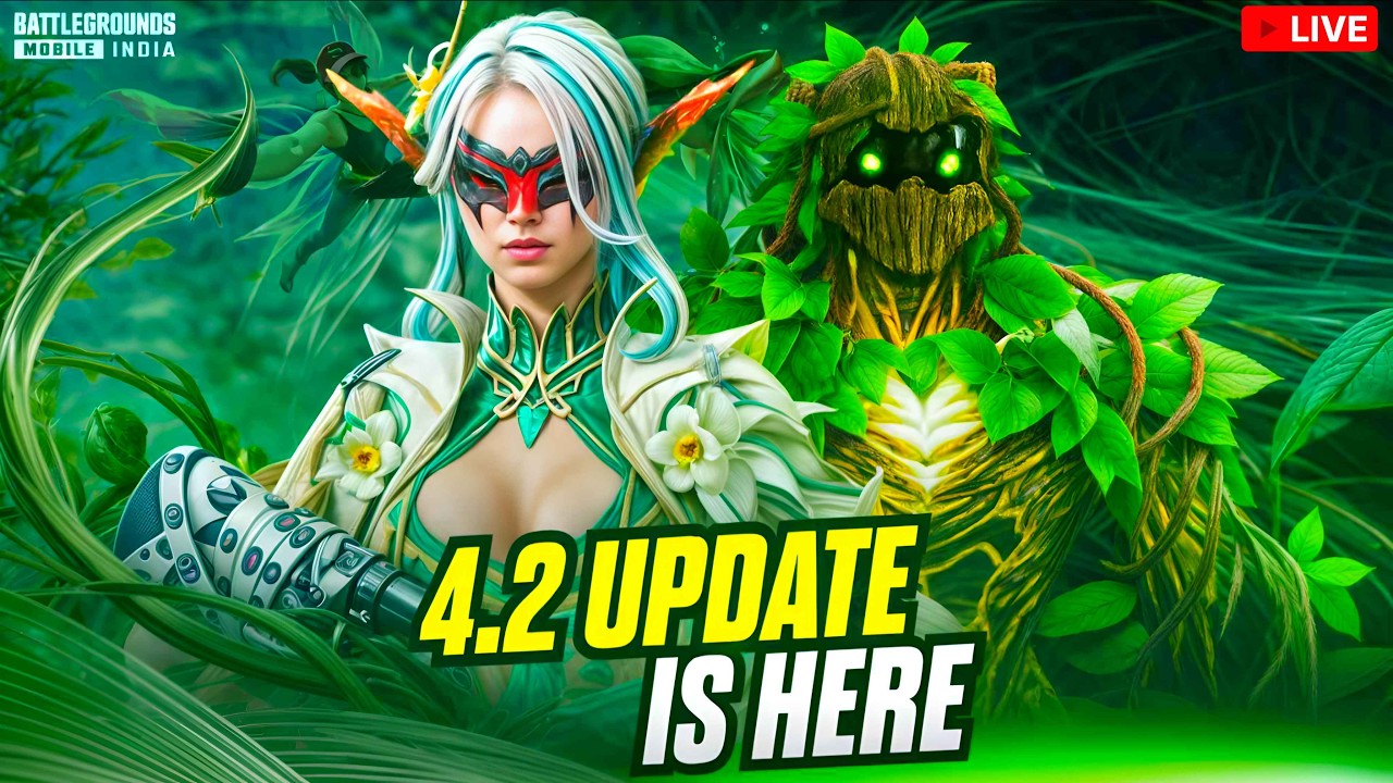 FINALLY 4.2 UPDATE IS HERE 🔥 SOLO VS SQUAD❤️ || YT BUNNY LIVE || #shorts #shortfeed #bgmilive #bgmi