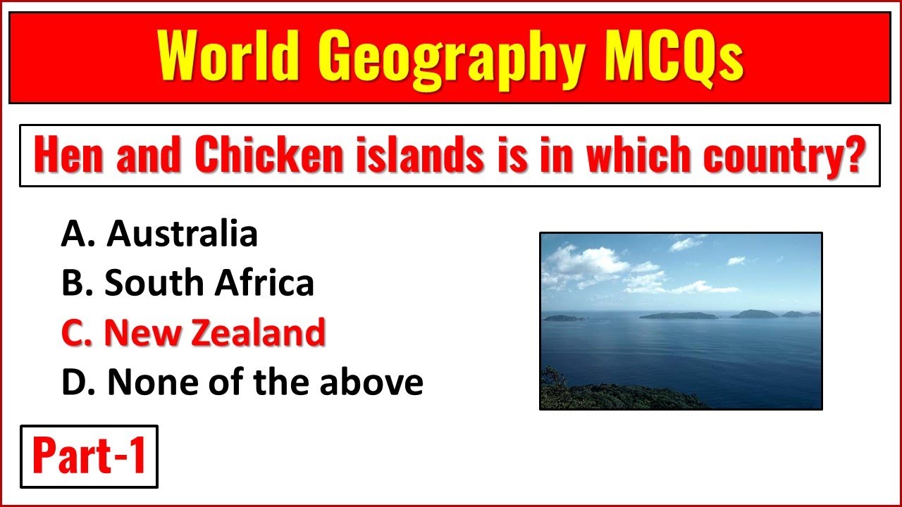 World Geography MCQs Part - 1 | Important and Repeated Geography MCQs | Mcqsplanet Official