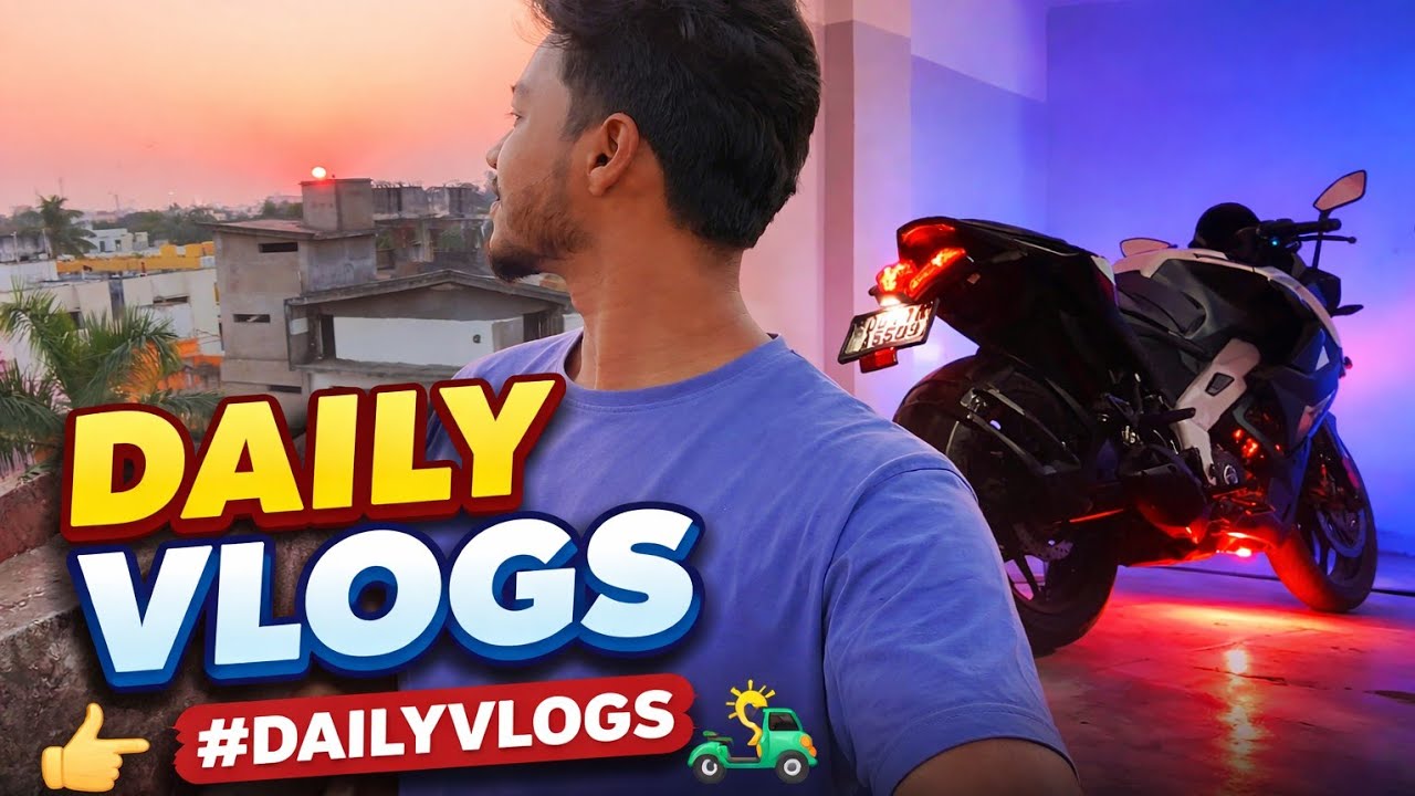 A Busy Day Ends With A Beautiful Sunset And A Ride With My RS200(Candy) | VickyVlogs