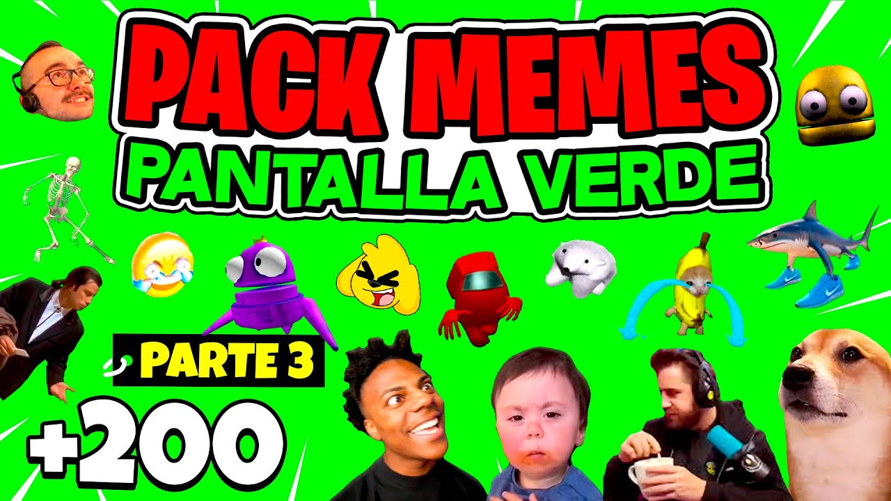 🤣 PACK de MEMES en PANTALLA VERDE 2026 🔥 NUEVOS Efectos CHROMA KEY para EDITAR VIDEOS 🟢