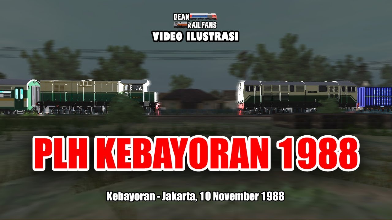 PLH KEBAYORAN 1988 - Adu Banteng KA Babarandek dan KA Penumpang Lokal | Train Simulator