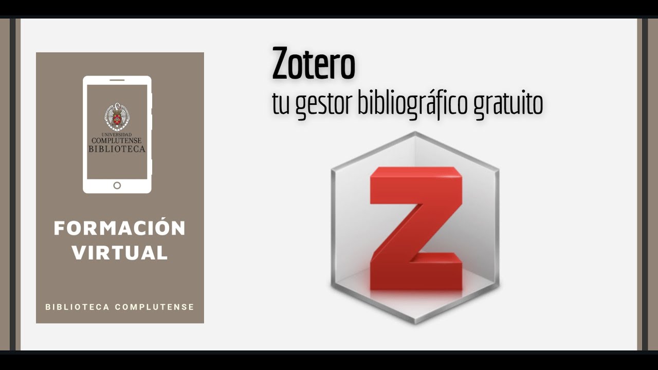 Taller Zotero: gestor bibliográfico. Bibliografía en trabajos de fin de grado y máster