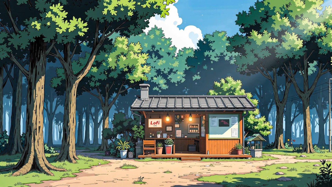 Forest Coffee Cabin ☕🌿 Calm Daytime Lofi for Study, Work & Relax