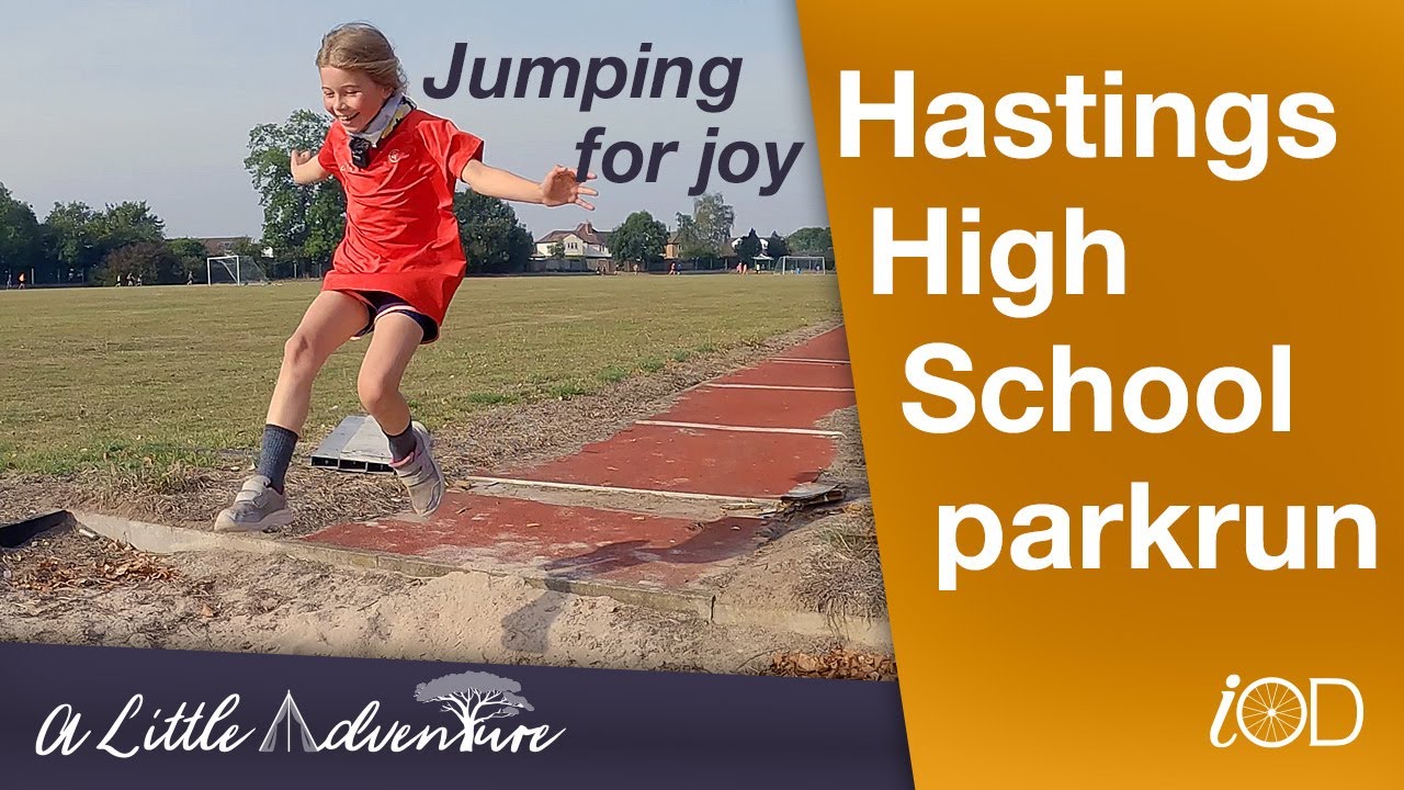 Jumping for Joy at Hastings School parkrun - parkrun tourism adventures