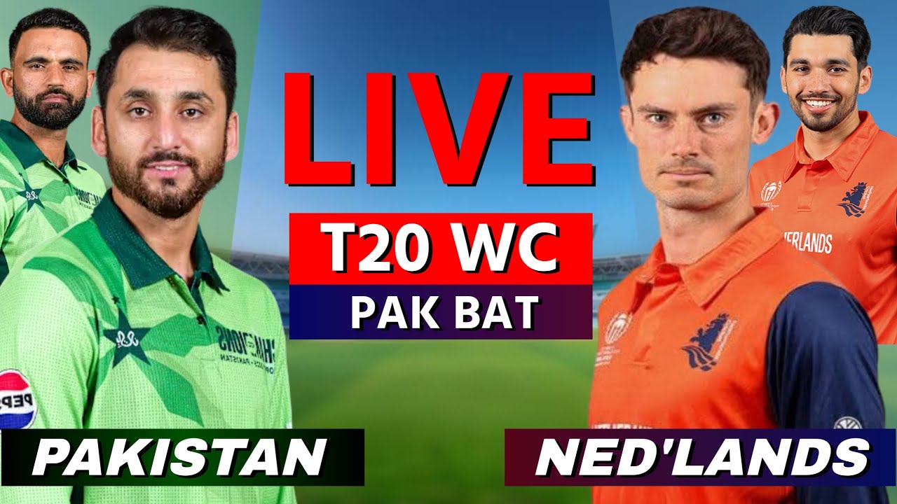 🔴 Live: PAK vs NED T20 World Cup Match 1 | Live Cricket Match Today | Pakistan vs Netherlands, 13 OV