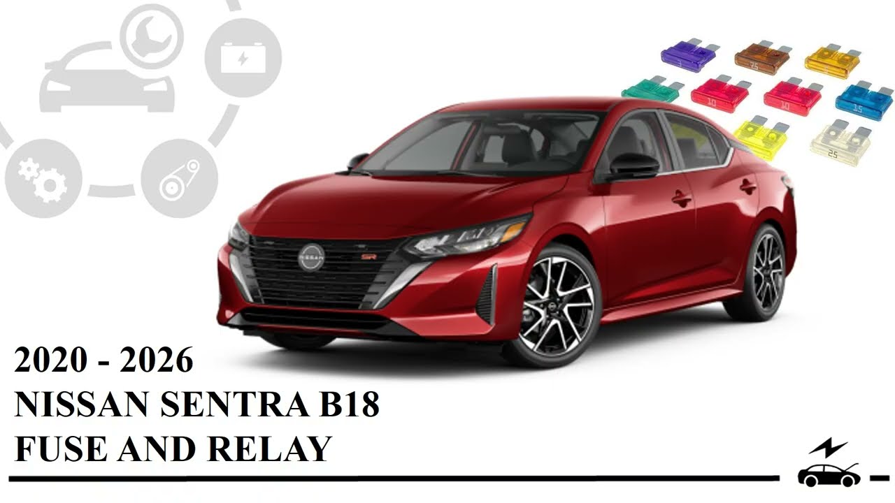 Fuse box diagram Nissan Sentra 2020 - 2026 relay with assignment and location