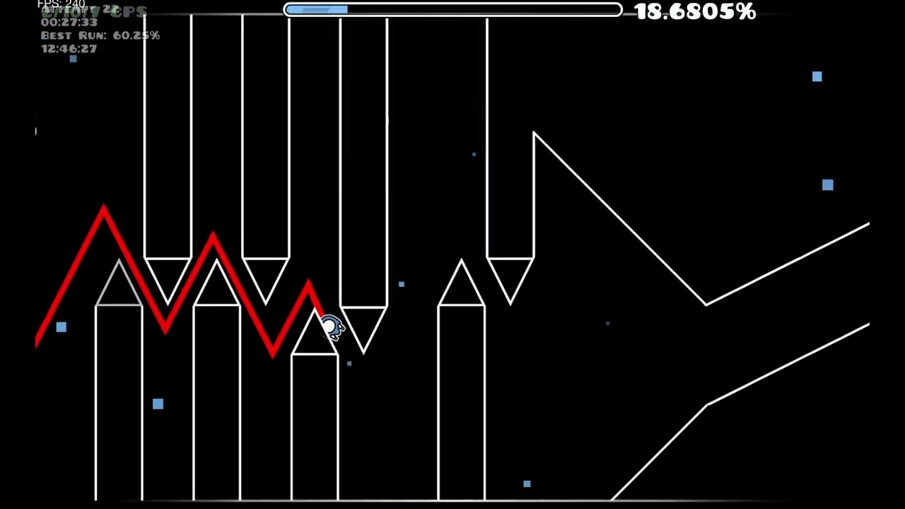 trying to beat the wave challenge i made #geometrydash  #wave