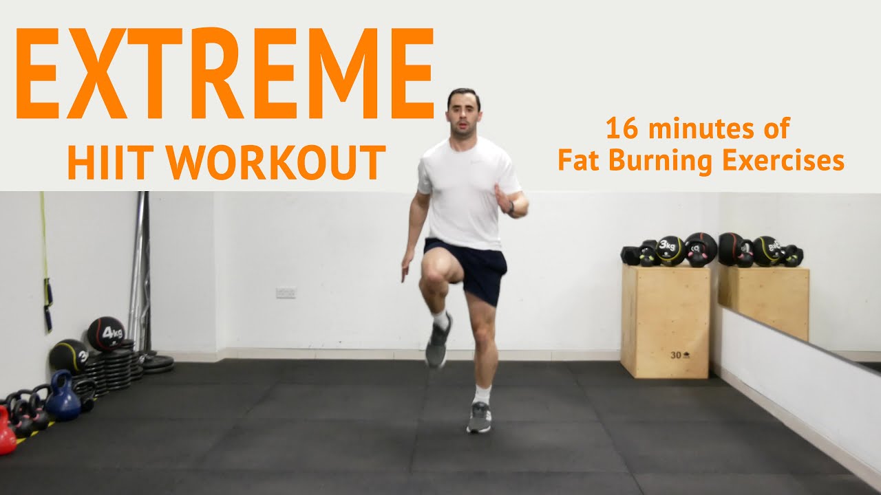 Extreme HIIT Burnout Workout - 16 minutes of Fat Burning Exercises