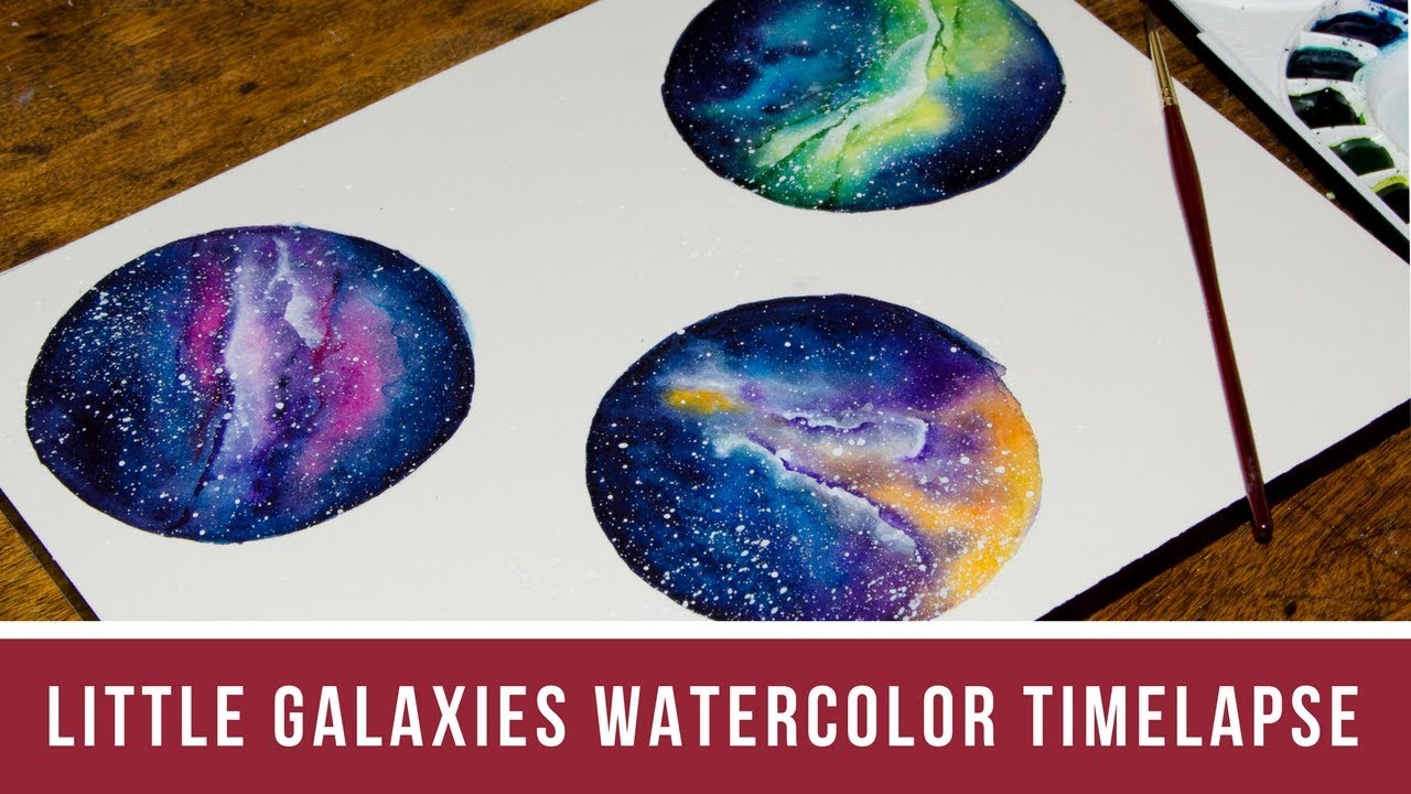 Little Galaxies Watercolor Paintings