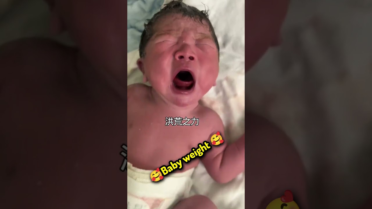 Powerful First Cry of a Newborn Baby. Emotional & Real Moment