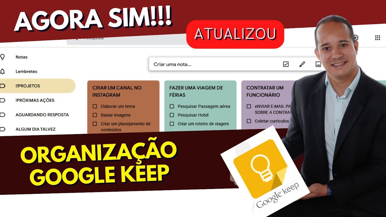 COMO USAR O GOOGLE KEEP PARA ORGANIZAÇÃO - NOVO ATUALIZADO [PASSO A PASSO]