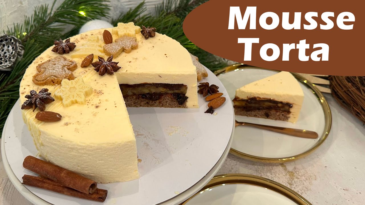 Karácsonyi Fűszeres Vanília Mousse Torta, hozzáadott cukor-, és Lisztmentesen, Gm|HagymaLekvár