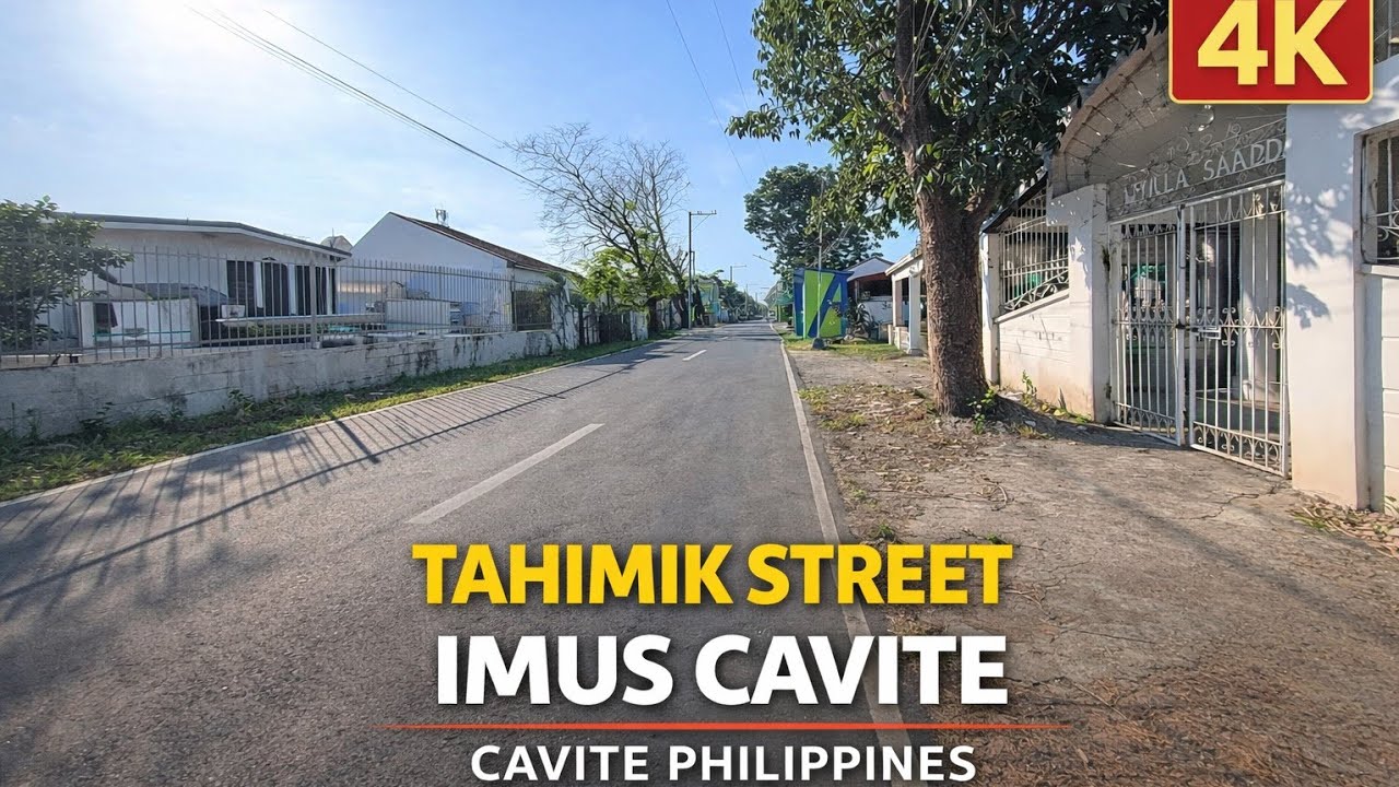 POV Walk Along Tahimik Street Imus Cavite Philippines 🇵🇭 | Quiet Neighborhood Walk 4K