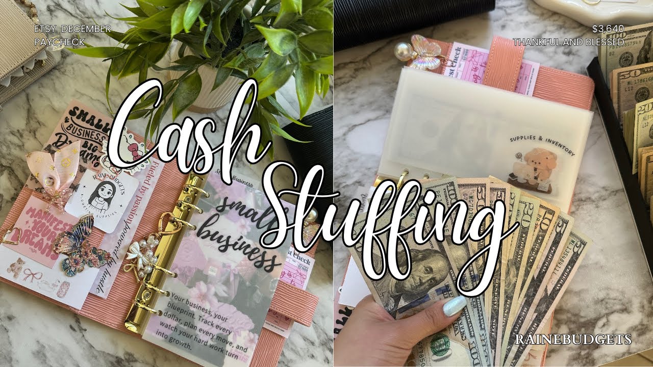 December Etsy Paycheck | $3640|Grateful & Blessed🩷| 23 yr old cash budgeter #etsyshop #smallbusiness