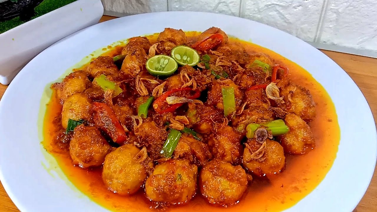 Sambal Goreng Bola Bola Daging Ayam | Resep Printil Daging Ayam | Kreni Daging Ayam 