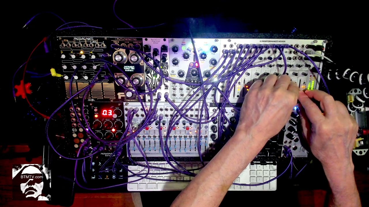 EuroRack Modular SynthStream FUN with Bill T Miller at Headroom Studios Boston !