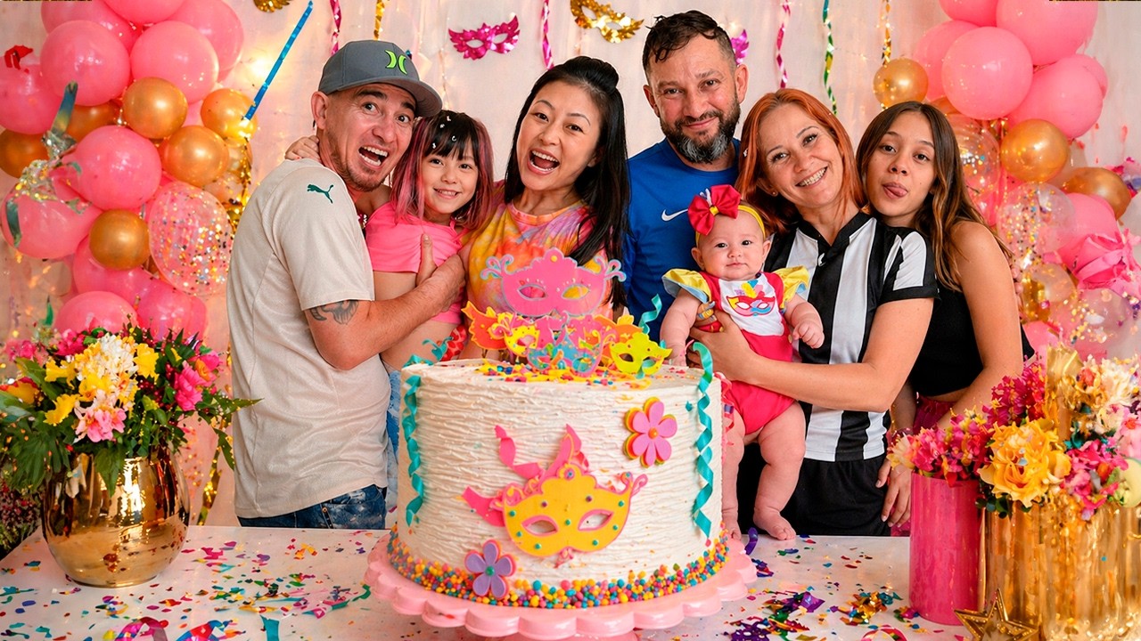 MOSTREI TUDO NO MÊSVERSÁRIO DA AYLA NA CASA DA MAYUMI!! (3° MESVERSARIO) | YU e FAMÍLIA