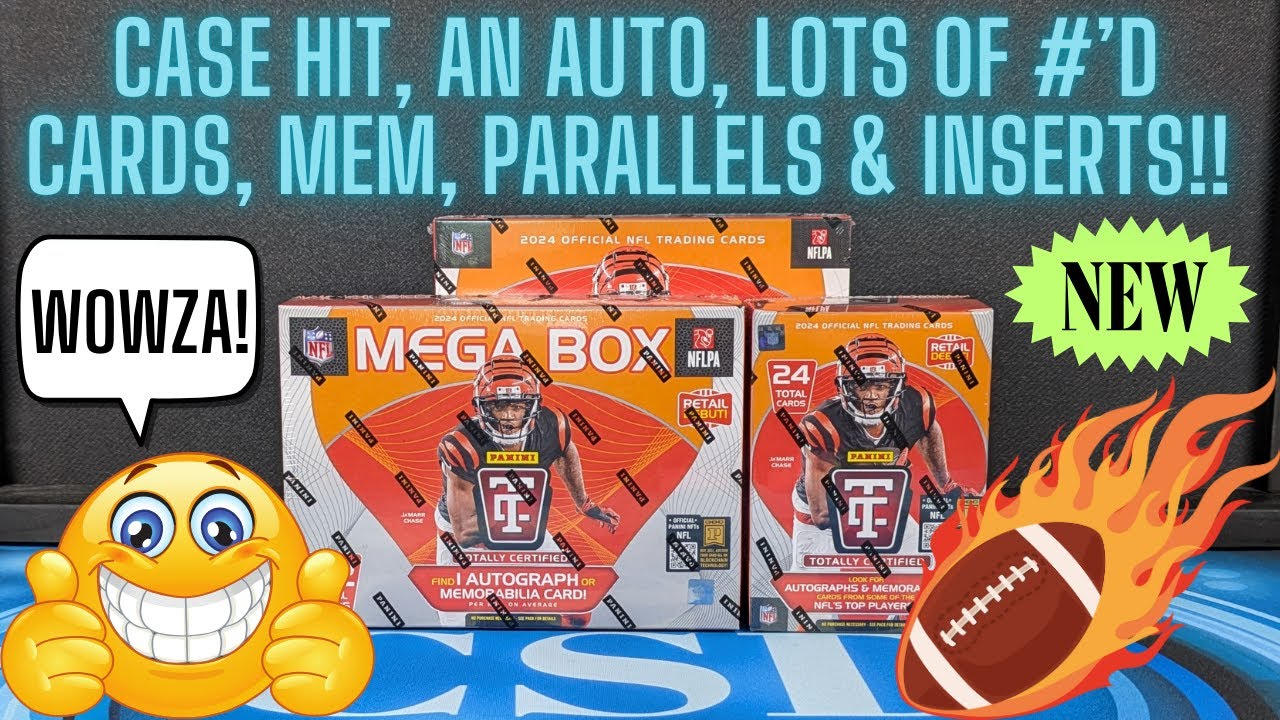 2024 Panini Totally Certified Football Hobby Box, Mega Box, Blaster Box Review.  Which is better!!!