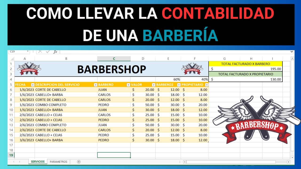 💈 COMO LLEVAR LA CONTABILIDAD DE UNA BARBER SHOP  ✂