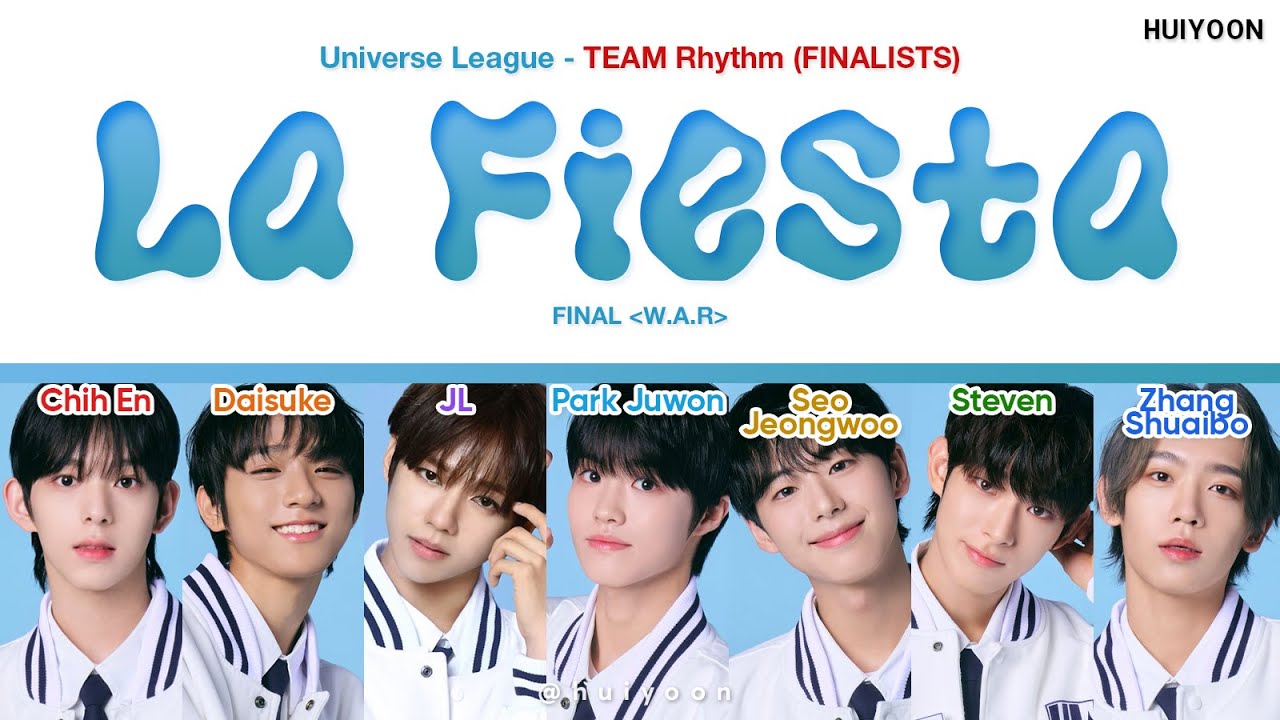 [STUDIO ver.] Universe League (유니버스 리그) TEAM Rhythm - La Fiesta (Color Coded Lyrics)