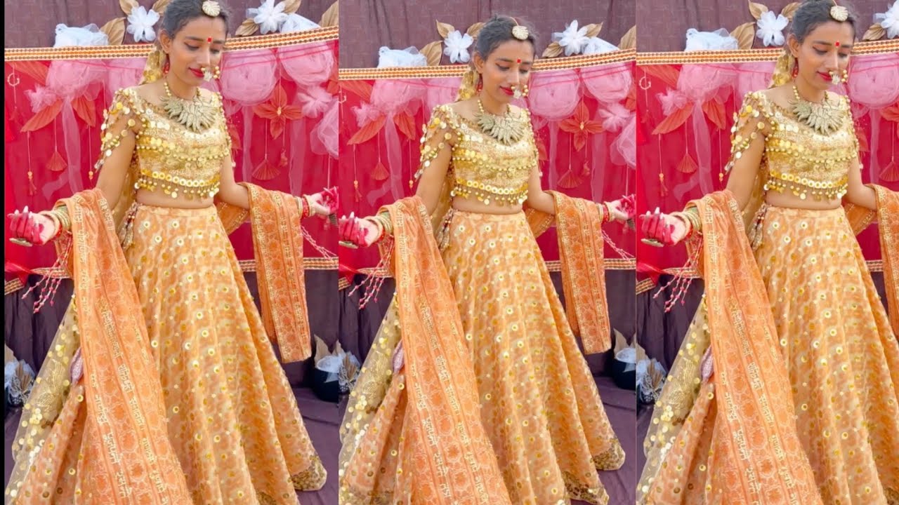 BRIDAL LEHENGA WEDDING LEHENGA BANARSI LEHENGA SEQUENCE LEHENGA #thevash #lehenga #bridallehenga 