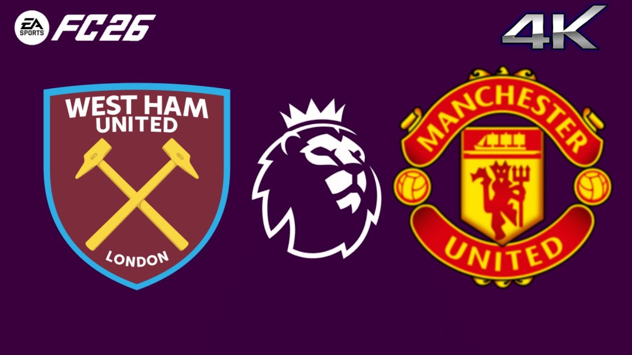 🛑 WEST HAM X MANCHESTER UNITED PREMIER LEAGUE AO VIVO COM IMAGENS JOGO DE HOJE GAMEPLAY FC 26