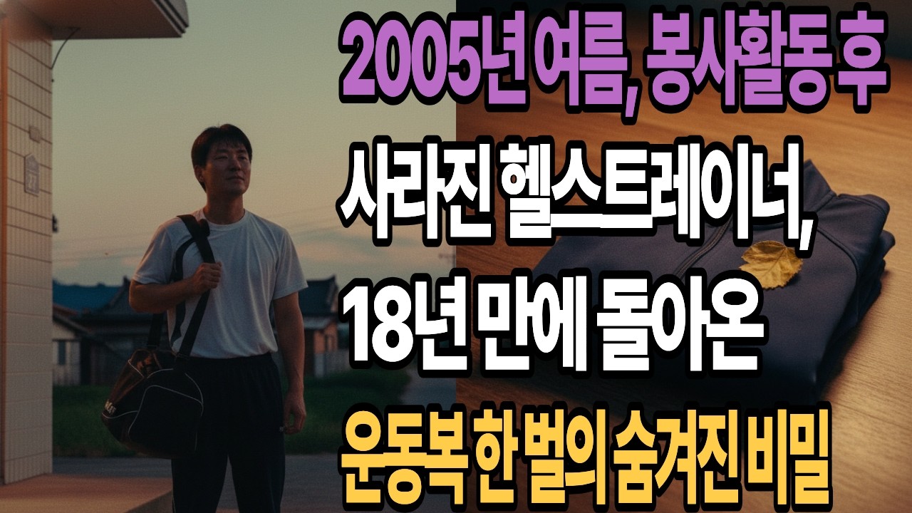 2005년 여름 봉사활동 후 사라진 헬스트레이너, 18년 만에 돌아온 운동복 한 벌의 비밀