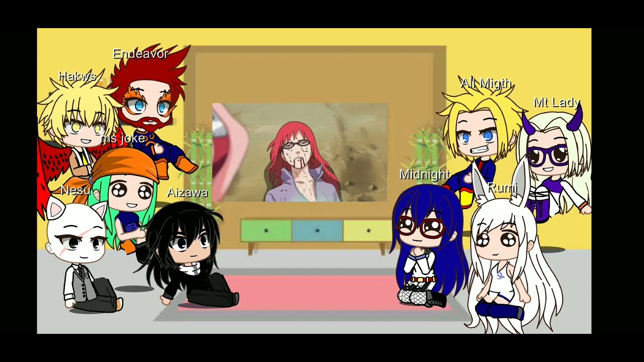 los pro heroes reaccionan a sakura