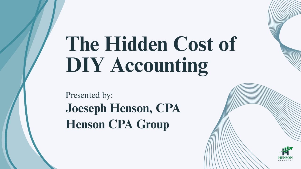 The Hidden Cost of DIY Accounting