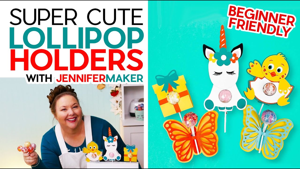 Make a Lollipop Holder on a Cricut for Easter & Spring!