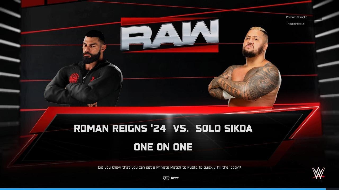 Roman Reigns vs Solo Sikoa