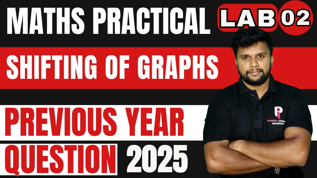 PLUS TWO MATHS PRACTICAL  EXAMINATION 2026 | LAB 2 - SHIFTING OF GRAPHS | PYQ 2025 |
