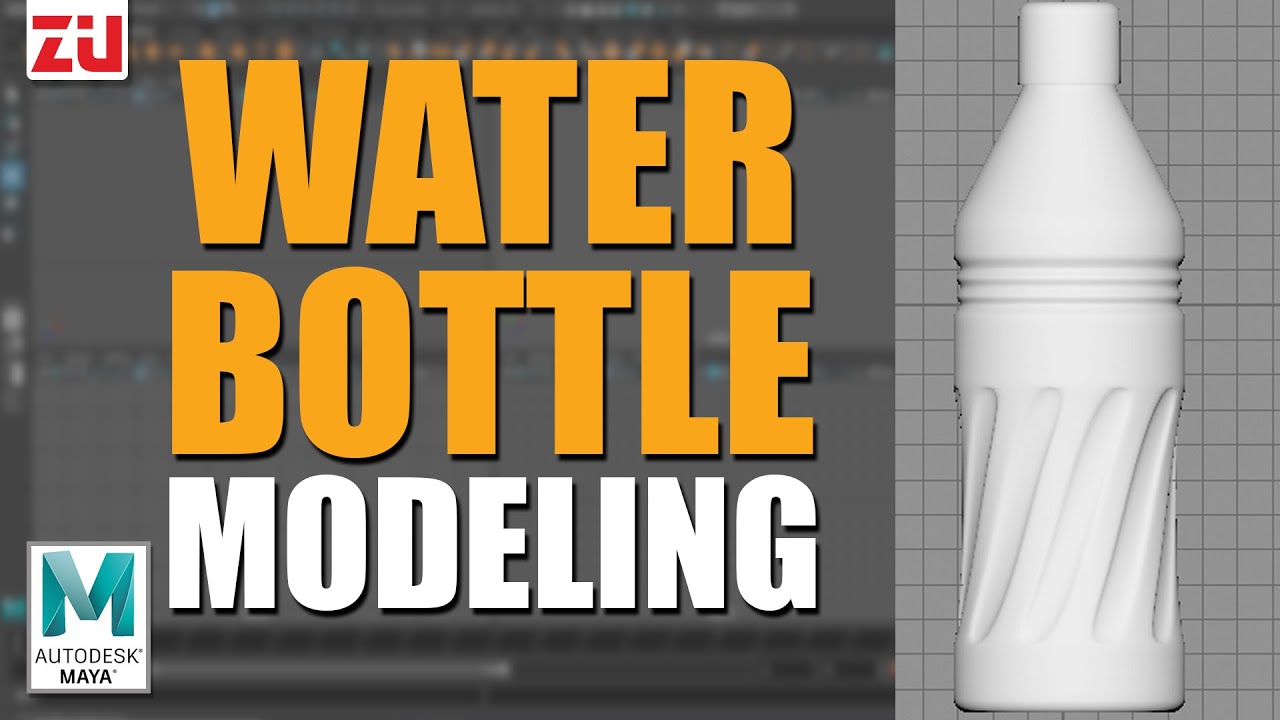 Water Bottle Modeling in Maya