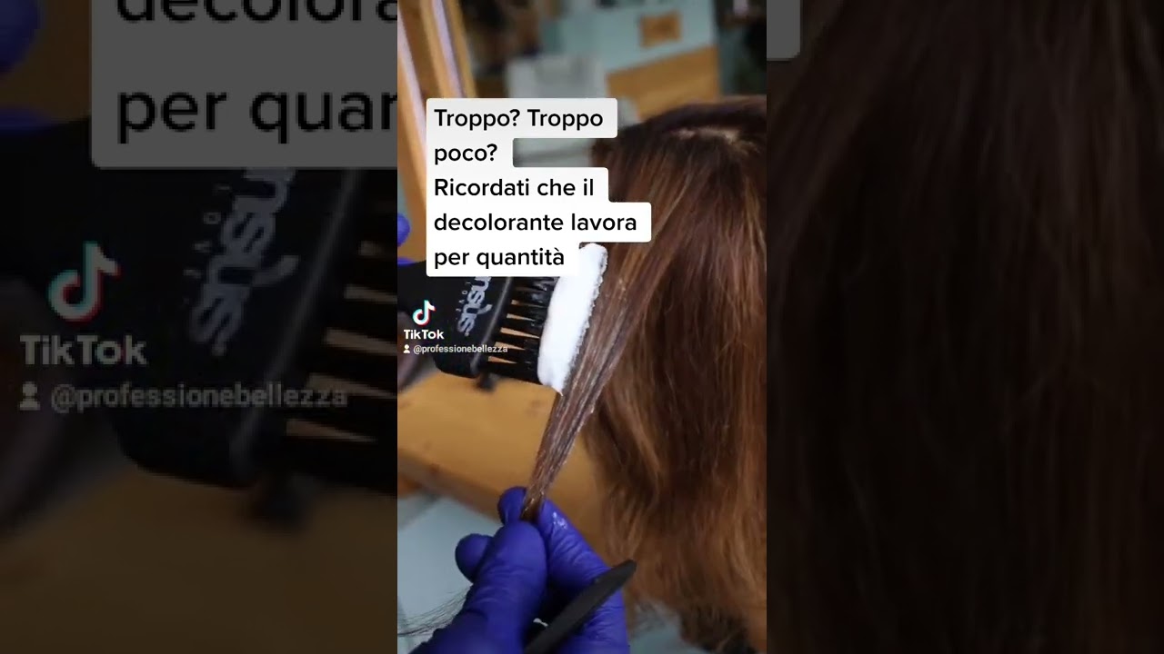 Per una decolorazione perfetta bisogna sempre applicare una buona quantit&agrave; di prodotto sulla ciocca