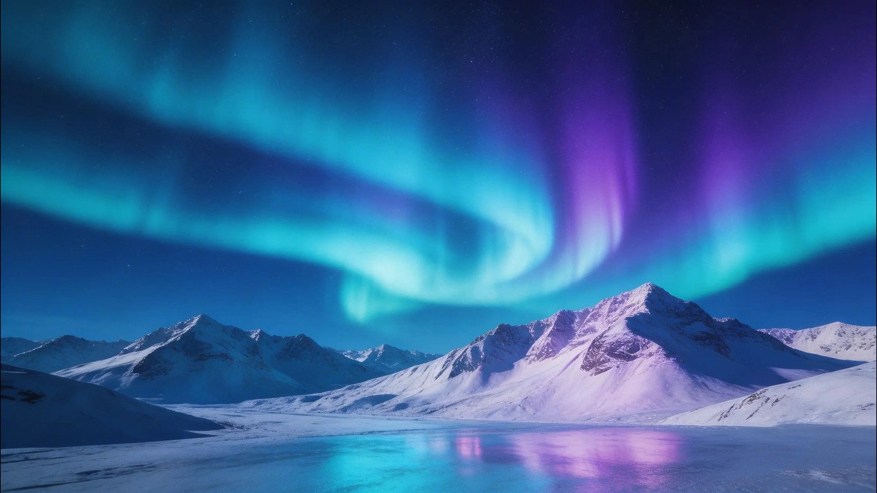 528Hz Healing Under the Northern Lights | Emotional Reset & Energy Balance