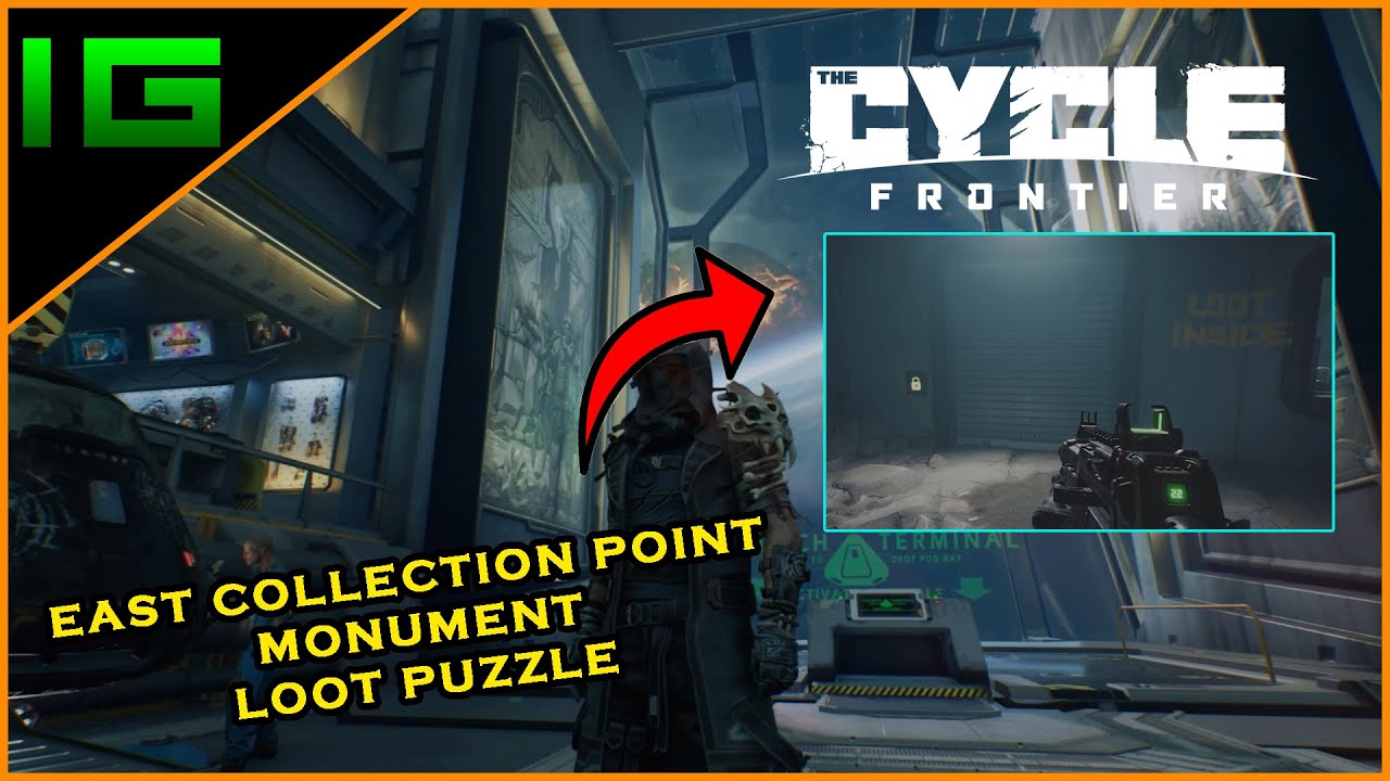 How to complete the East Collection Point Monument Puzzle and open the Loot Room THE CYCLE FRONTIER