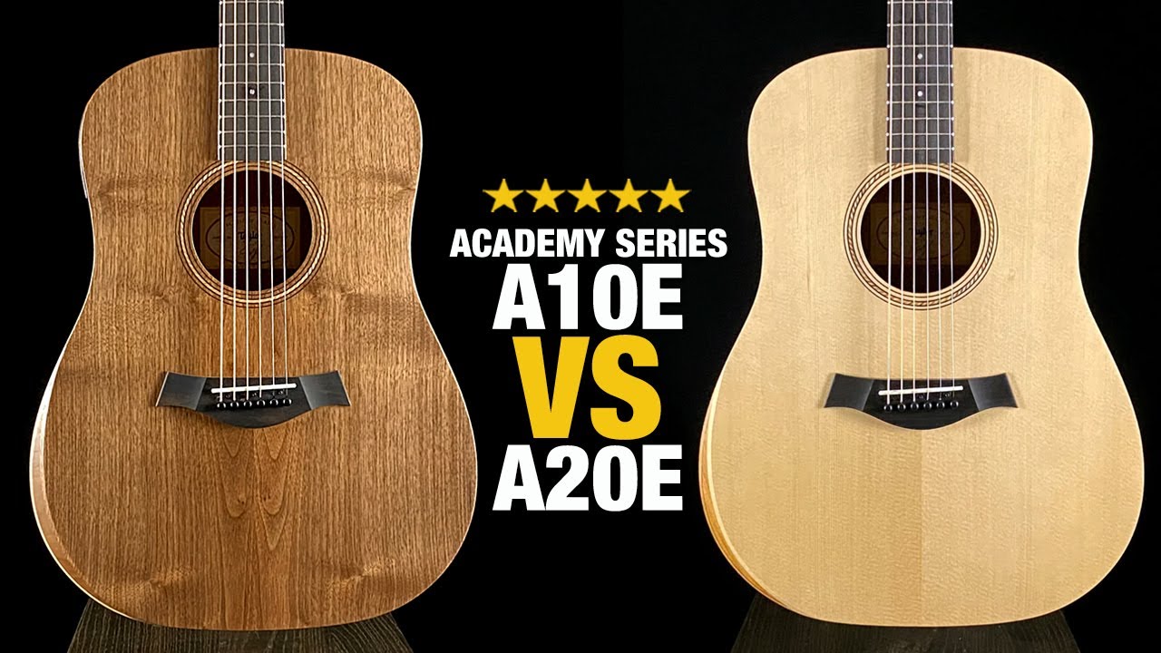 Taylor A10e против A20e — сравнение гитар серии Academy