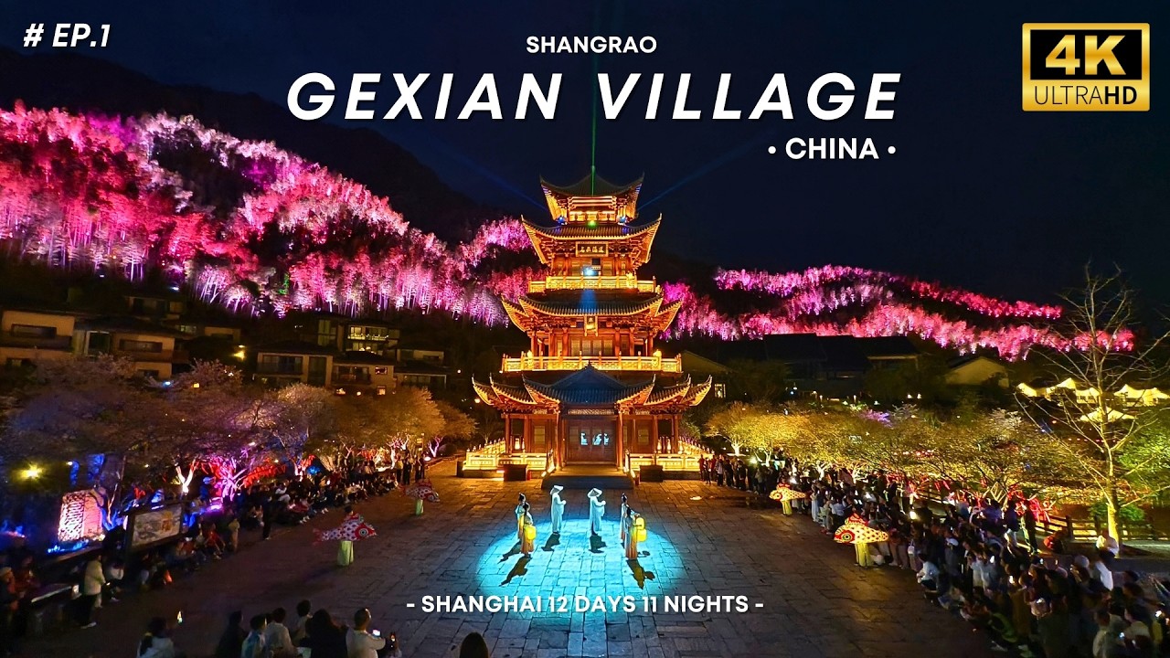[EP.1] Shanghai 🇨🇳 2025 | Gexian Village in Spring | Hidden Cherry Blossom Paradise in China! [Vlog]