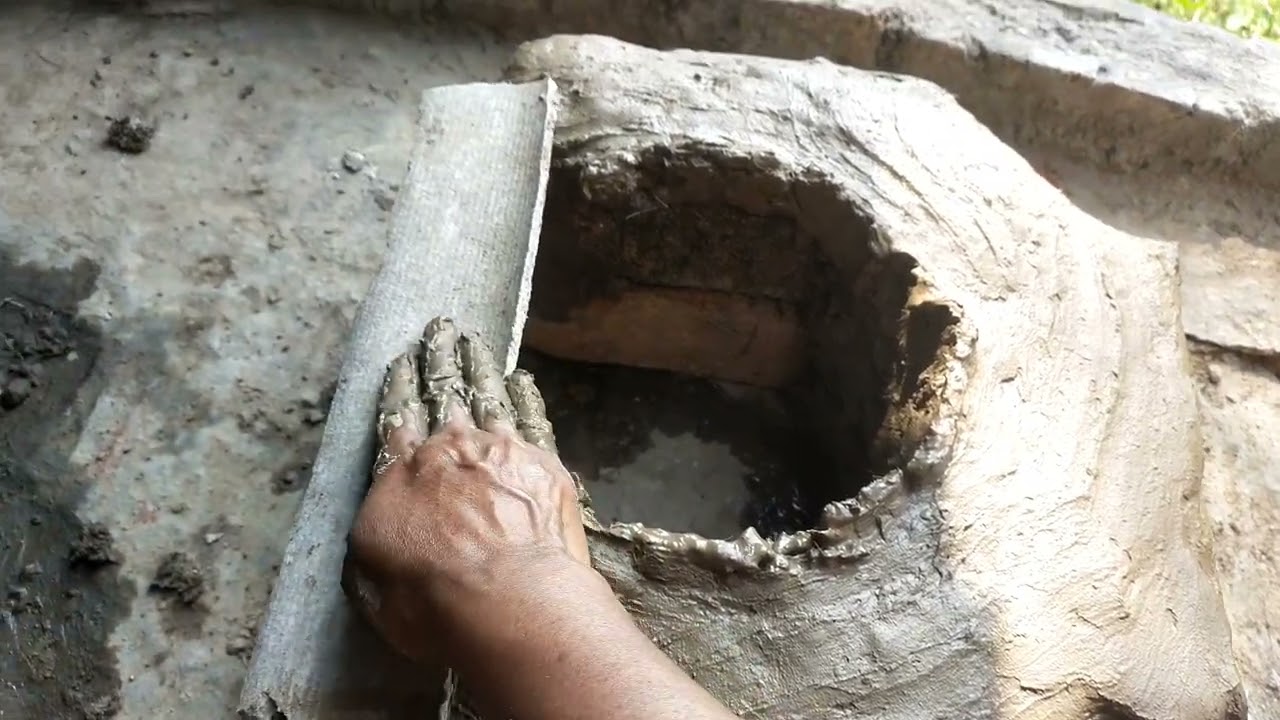 উনুন বানানোর  কৌশল।