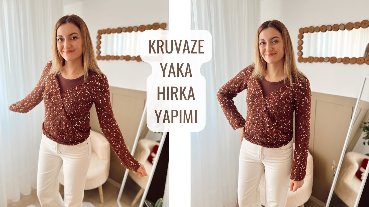 KRUVAZE YAKA ÖRGÜ HIRKA YAPIMI 🤎 PULLU İP İLE HIRKA YAPIMI #knitting 