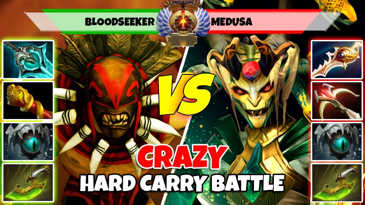 BLOODSEEKER (Carry) vs MEDUSA (Carry) - Epic Battle Of Divine Rank Dota 2 Players - Z Dota 2
