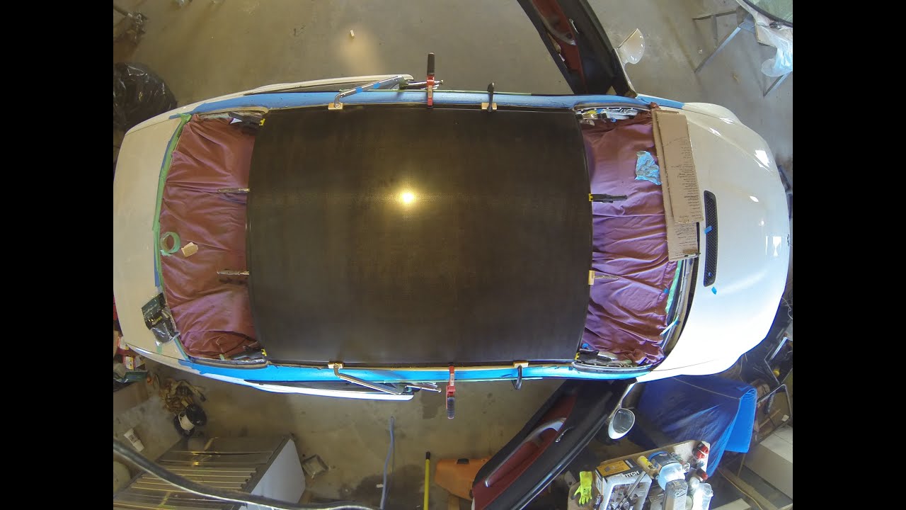 E46 M3 Carbon Fiber Roof Install Time Lapse