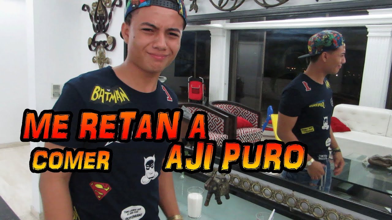 RETO -TOMANDO AJI PURO/ Andres Velasquez Tv