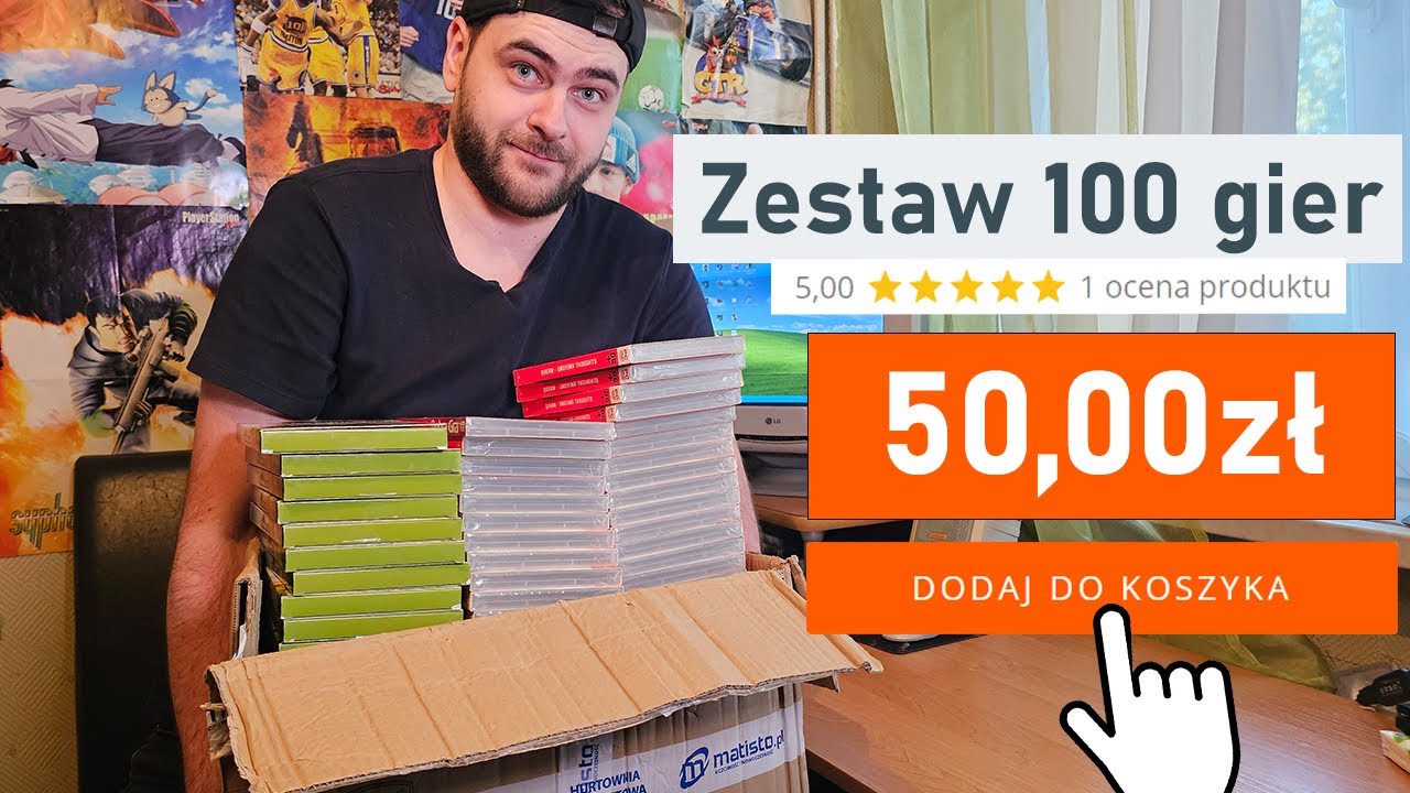 Kupiłem karton 100 zafoliowanych gier za 50zł - co w nim było?