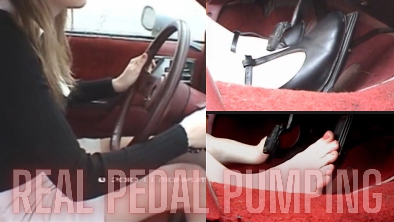 🚘Настоящая девушка, отрывающаяся по полной, снимает обувь и чуть не выбивает камеру, снимающую пр...
