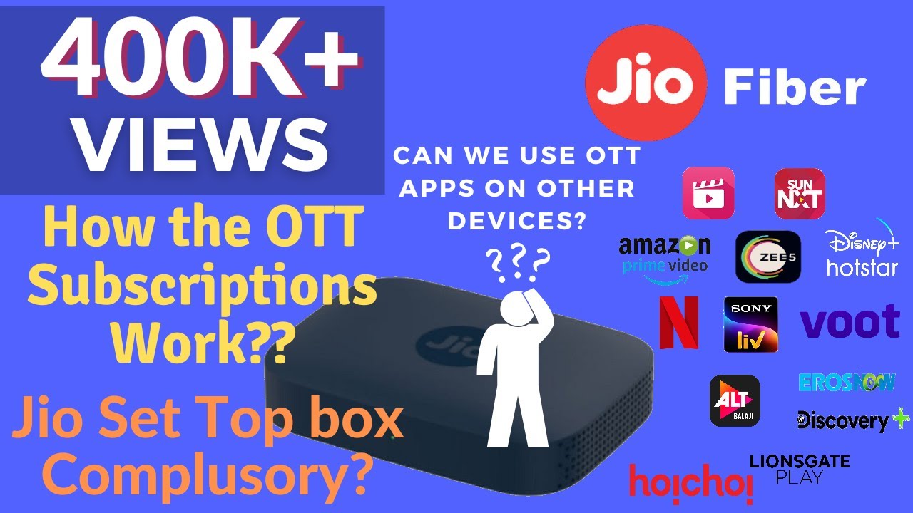 Получение подписки OTT с тарифным планом 999/- | Jio Fiber | Jio Set Top Box