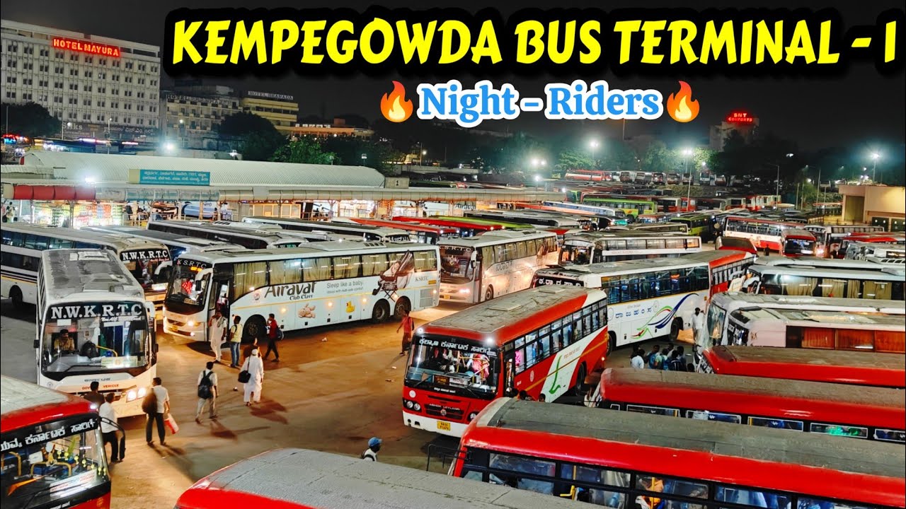 Night-Riders🔥KEMPEGOWDA BUS TERMINAL - 1| Hubballi, Chennai, Tirupati #bus #bussid #travel #trending